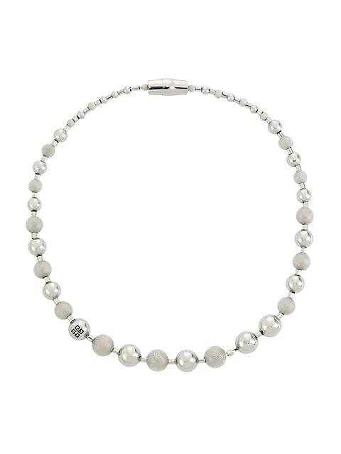 商品Givenchy|Chito Silvertone Metal Ball Chain Necklace,价格¥6585,第1张图片