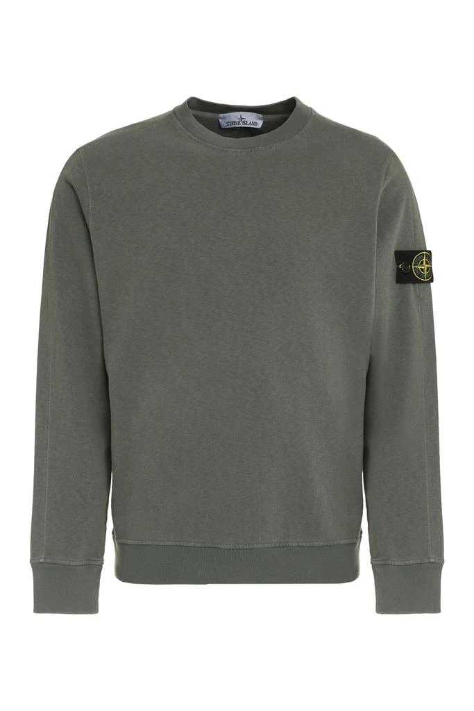 商品Stone Island|Cotton Crew-neck Sweatshirt,价格¥2510,第1张图片