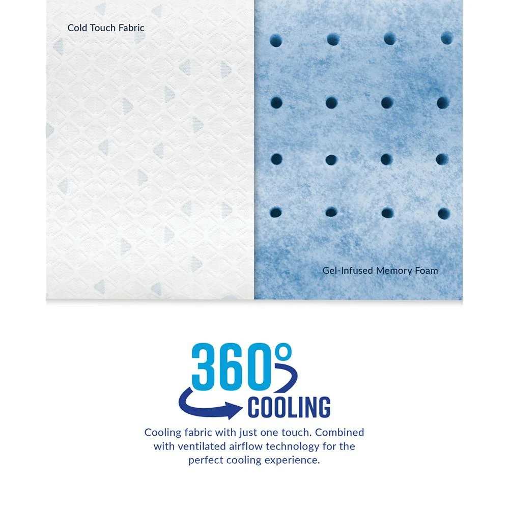 Cold Touch Contour Gel-Infused Memory Foam Pillow - Oversized 商品