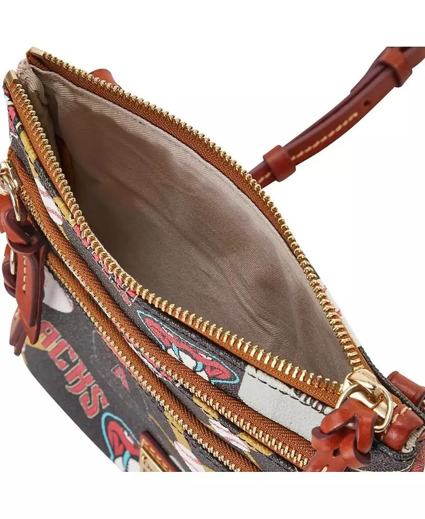 商品Dooney & Bourke|Women's Arizona Diamondbacks Game Day Triple Zip Crossbody Purse,价格¥993,第2张图片详细描述
