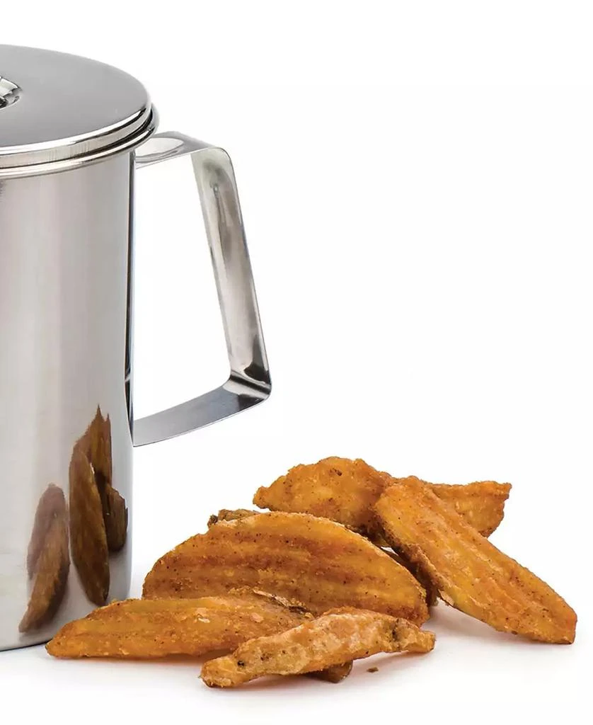 商品RSVP International|Stainless Steel Endurance Medium 6 Cup Fryer's Friend Grease Keeper,价格¥287,第5张图片详细描述