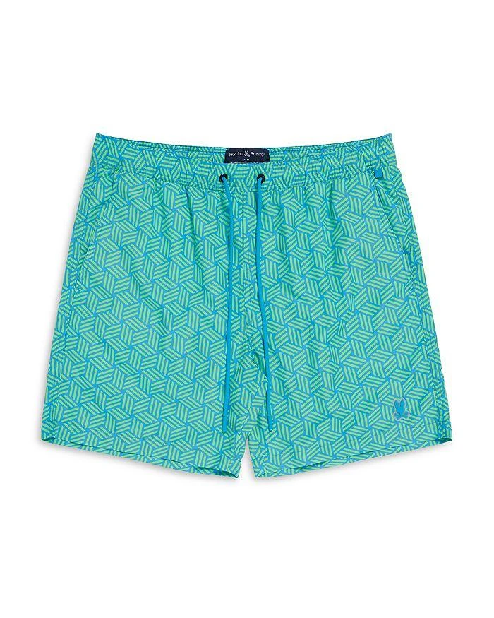 商品Psycho Bunny|Jasper Printed Drawstring 5.75" Swim Trunks,价格¥390,第5张图片详细描述