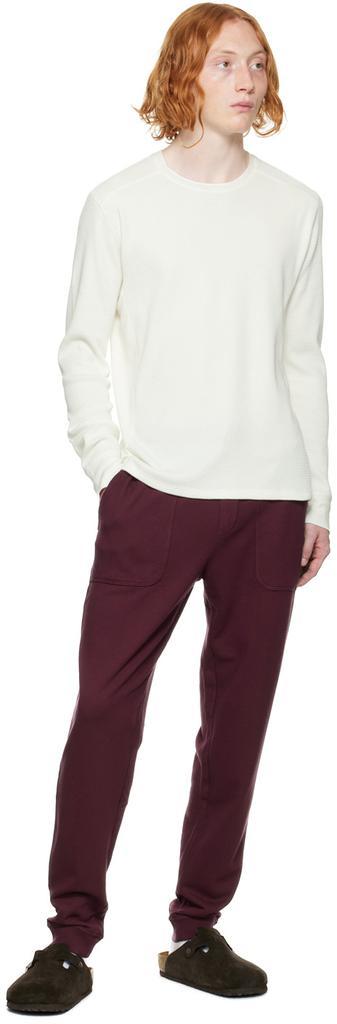 商品Vince|Off-White Thermal Long Sleeve T-Shirt,价格¥536,第6张图片详细描述