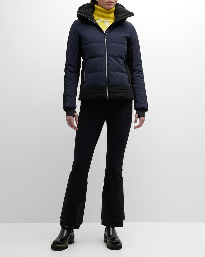 Gardena Quilted Ski Jacket w/ Faux Fur Ruff商品第3张图片规格展示