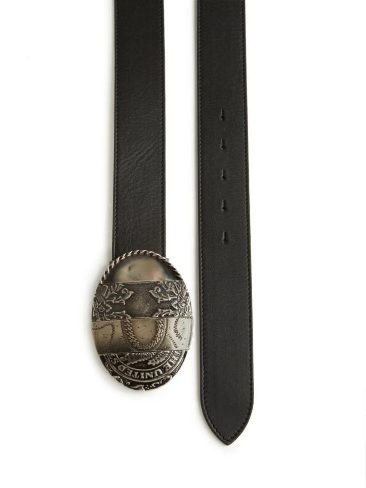 商品MAISON MARGIELA|Oversized-Buckle Leather Belt,价格¥1601,第2张图片详细描述