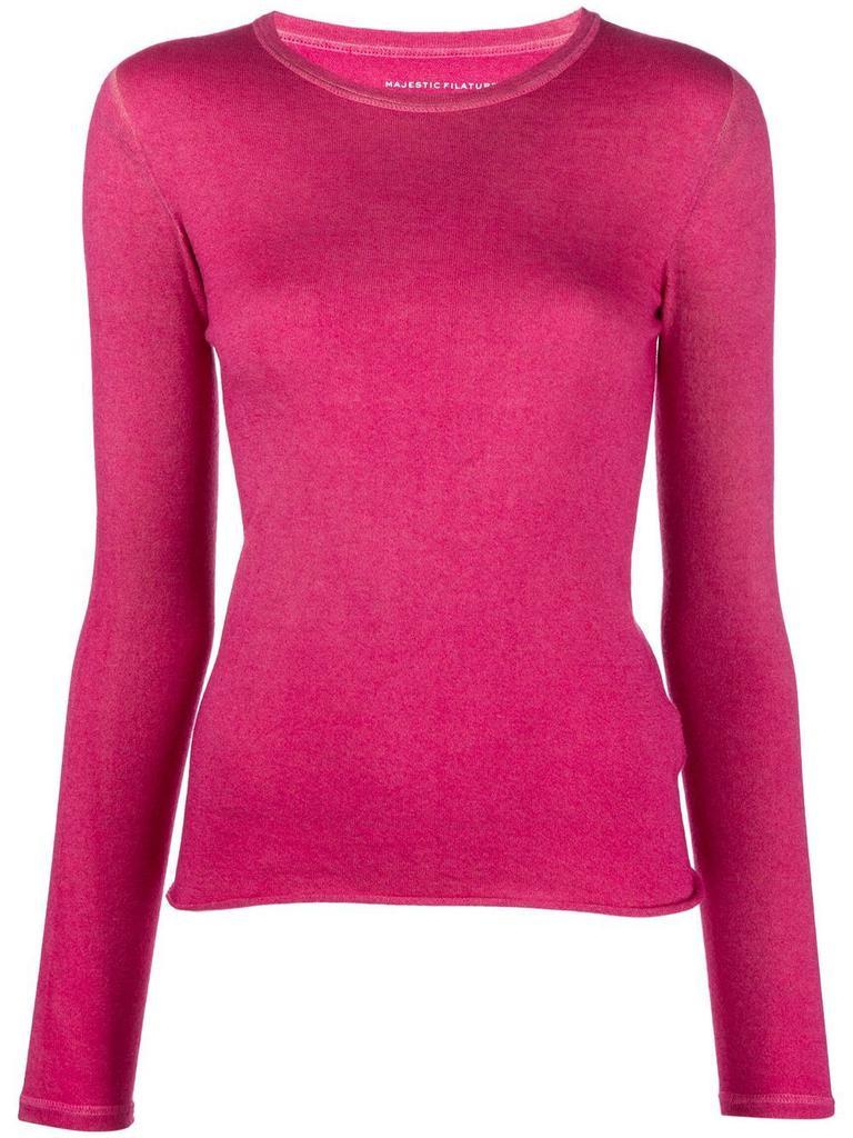 商品MAJESTIC FILATURES|Majestic Sweaters Red,价格¥1552,第1张图片