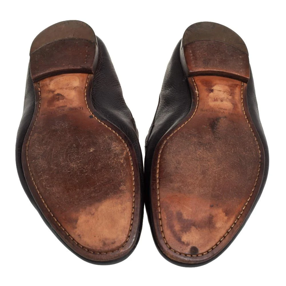 Louis Vuitton Brown Leather Slip On Loafers Size 42 商品