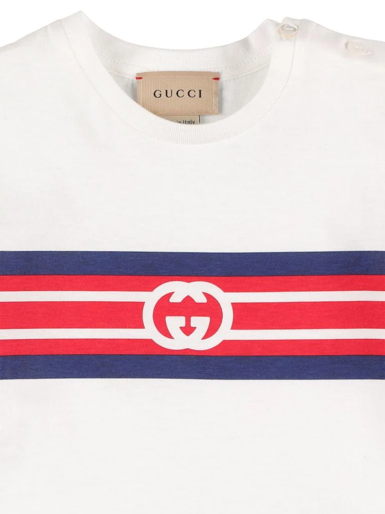 商品Gucci|Logo Print Cotton Jersey T-shirt,价格¥1495,第1张图片详细描述
