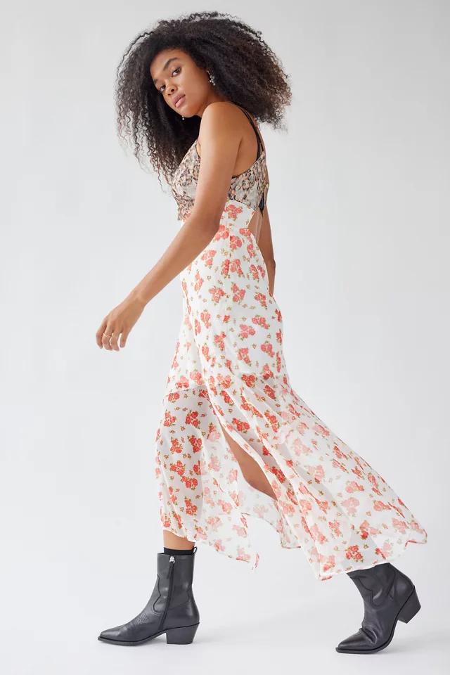 UO Harper Lace Printed Midi Dress商品第2张图片规格展示