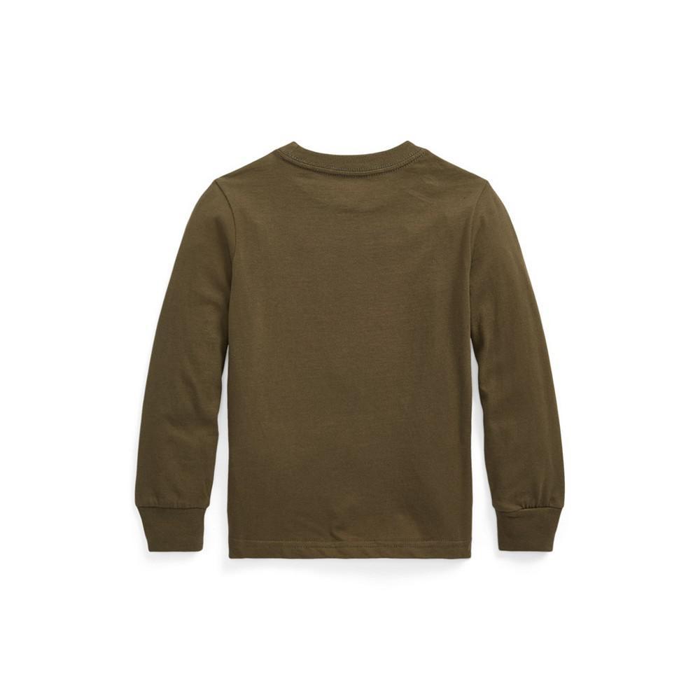 商品Ralph Lauren|Little Boys Logo Cotton Long-Sleeve T-shirt,价格¥291,第4张图片详细描述