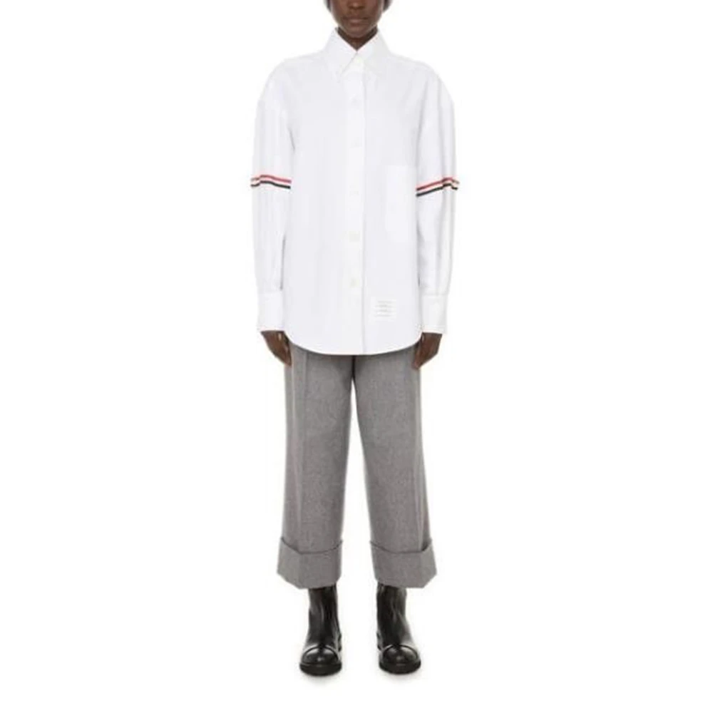 THOM BROWNE 白色女士衬衫 FLL079E-F0313-100 商品