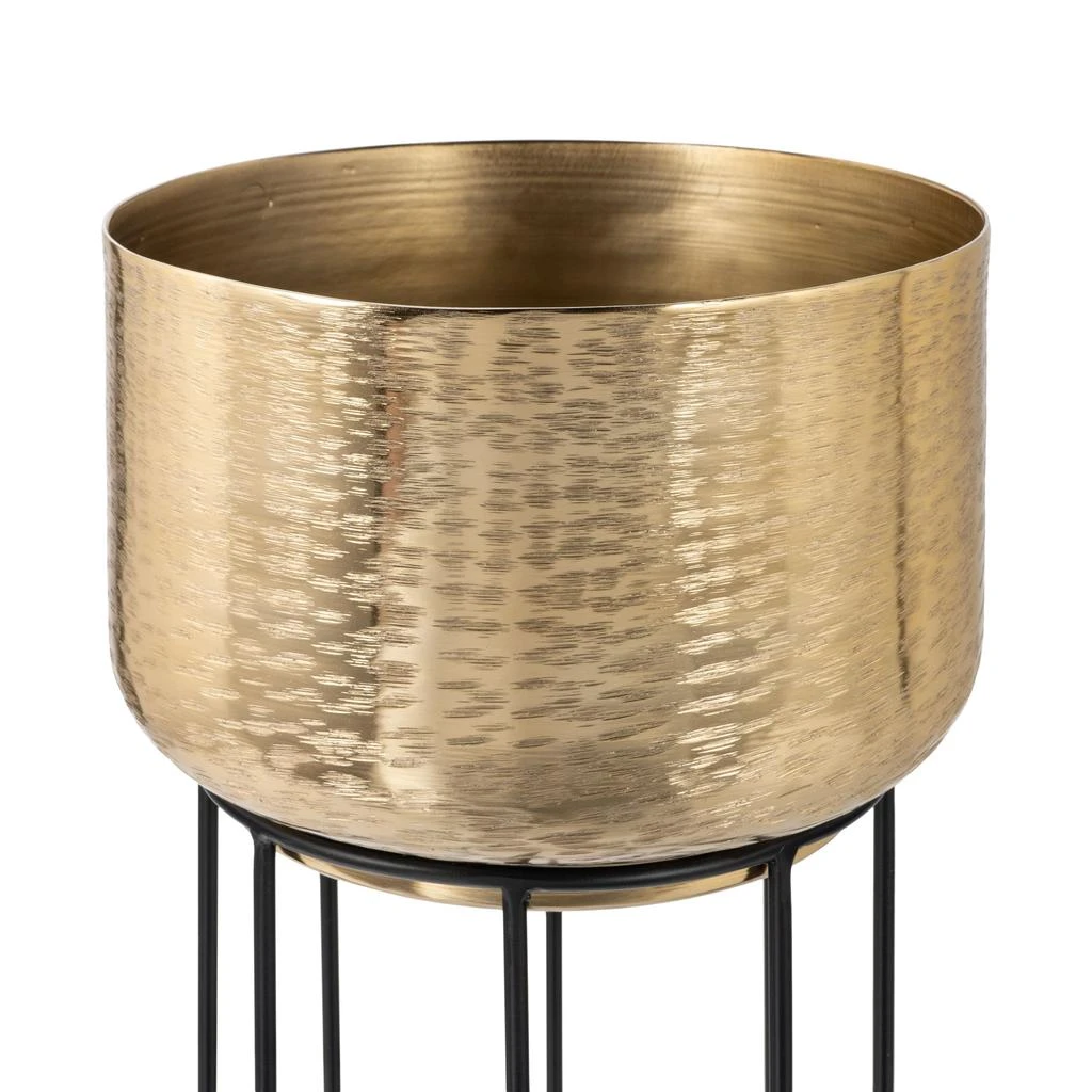 商品Gild Design House|Thallo Gold Metal Floor Planters, Set of 3,价格¥1815,第2张图片详细描述