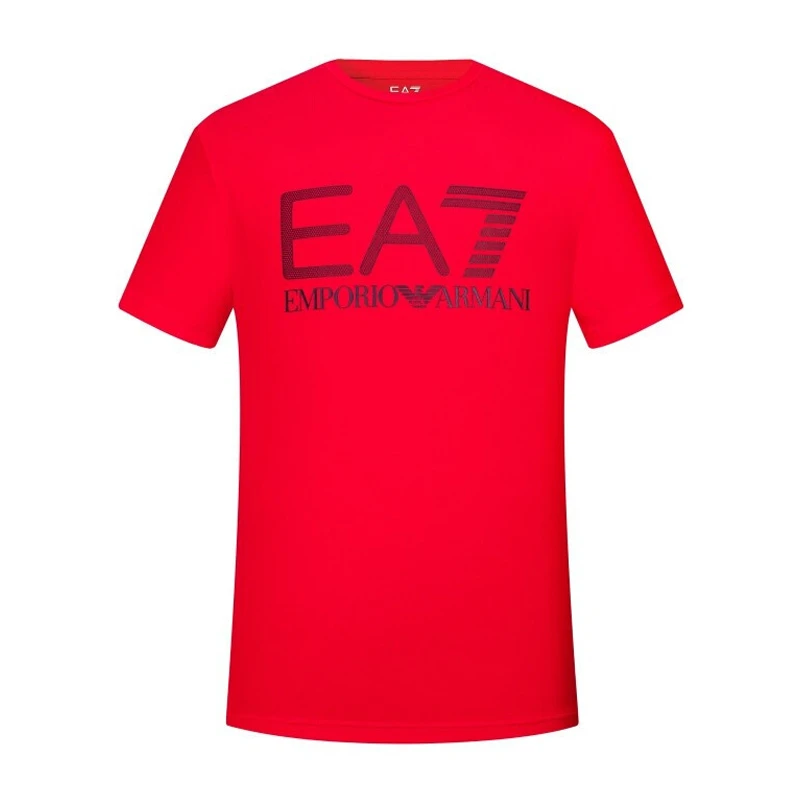 EMPORIO ARMANI 男士红色棉质短袖T恤 3KPT62-PJ03Z-1451 商品