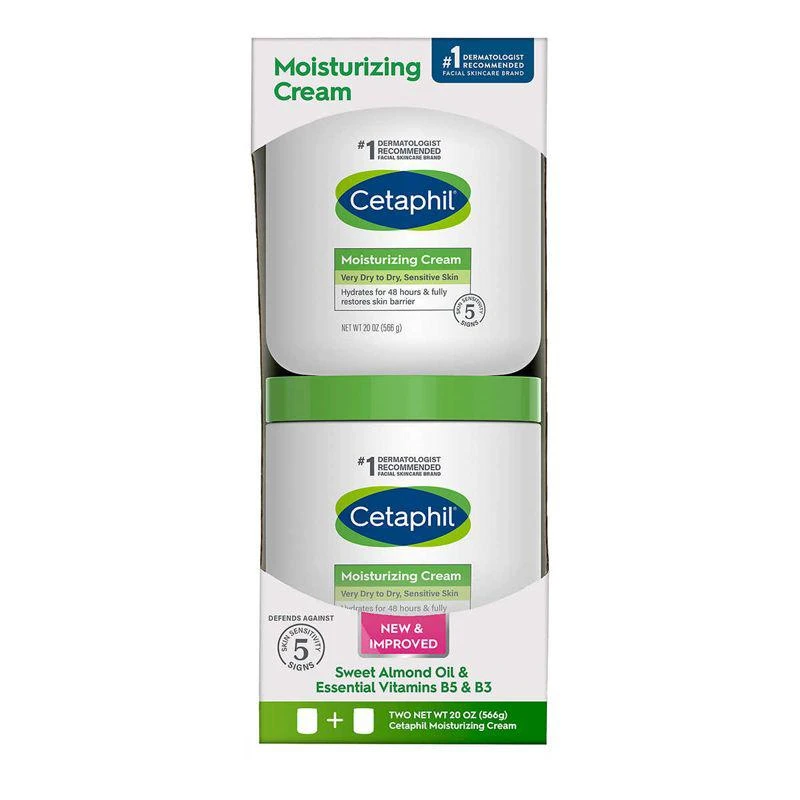 商品Cetaphil|Cetaphil 丝塔芙 网红大白罐保湿乳 566ML*2 超值家庭装,价格¥445,第1张图片