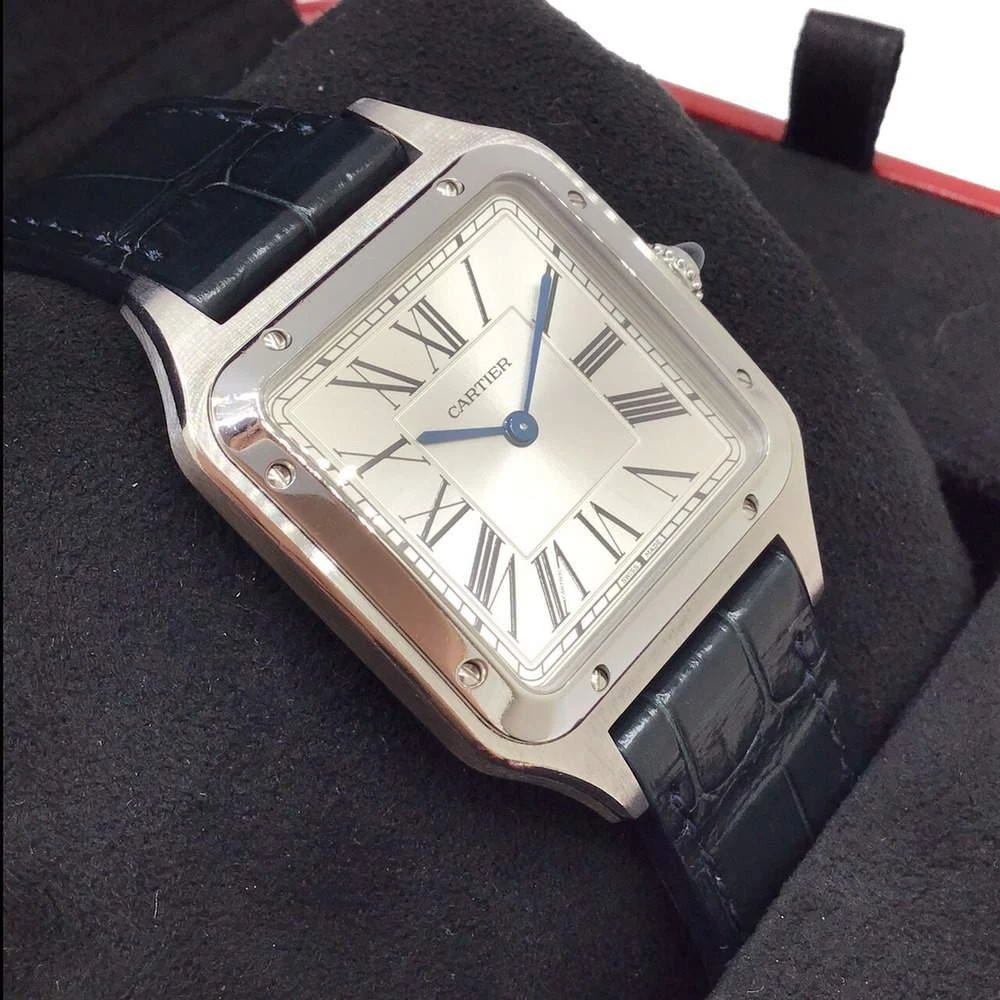 Cartier Silver Stainless Steel Santos Dumont WSSA0022 Women's Wristwatch 31 mm 商品