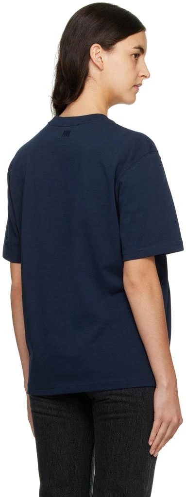 商品AMI|SSENSE Exclusive Navy Ami De Cœur T-Shirt,价格¥1185,第3张图片详细描述