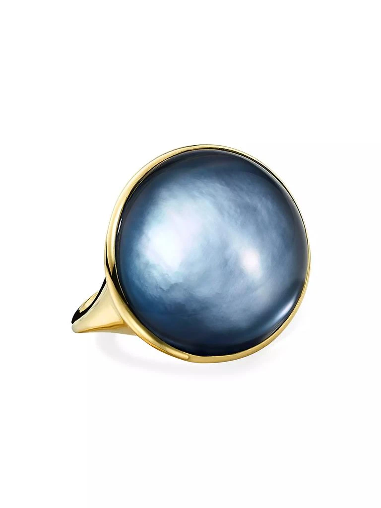 商品Ippolita|Rock Candy® 18K Yellow Gold & Onyx Cabochon Triplet Ring,价格¥20993,第2张图片详细描述