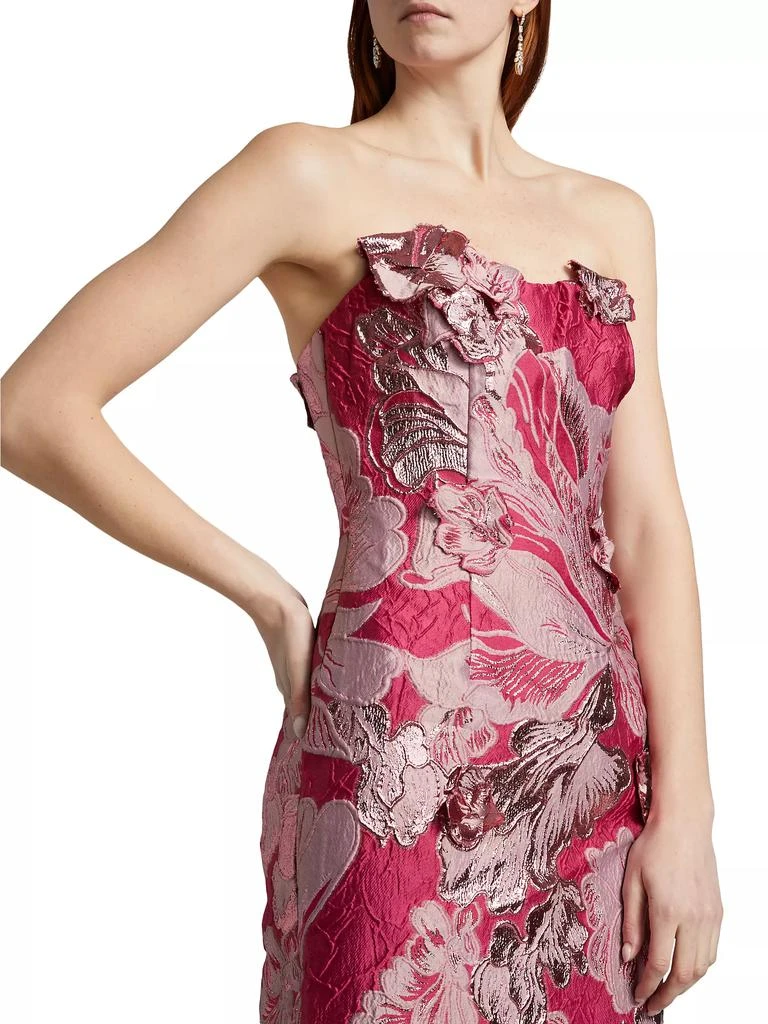 Strapless Floral Jacquard Mermaid Gown 商品