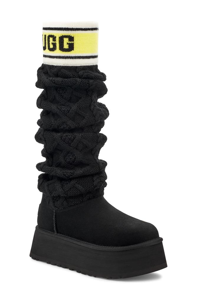 UGG® | Sweater Letter Tall Boot 1147.58元 商品图片