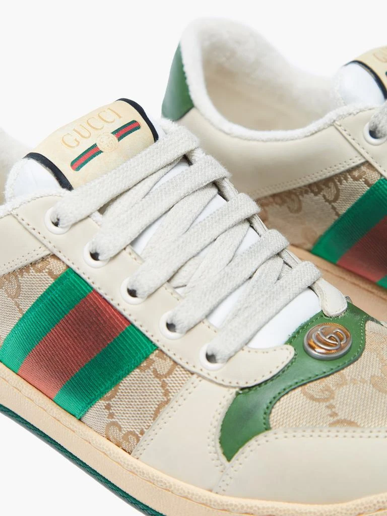 商品Gucci|Screener GG-logo leather trainers,价格¥6693,第5张图片详细描述