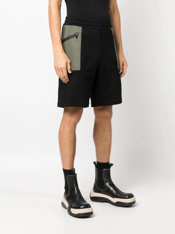 商品Alexander McQueen|Short De Sport Bicolore À Taille Élastiquée,价格¥4528,第4张图片详细描述