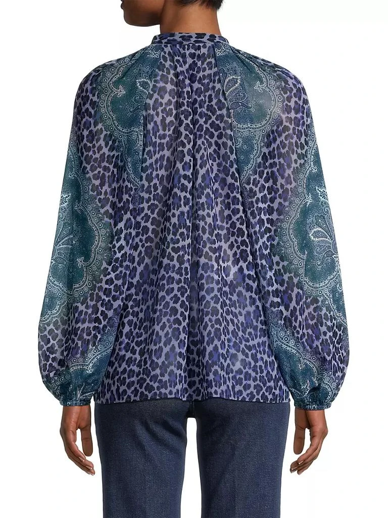 商品Kobi Halperin|Carla Mixed-Print Chiffon Blouse,价格¥921,第5张图片详细描述