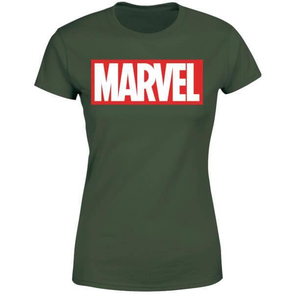 Marvel Logo Women's T-Shirt - Green商品第1张图片规格展示