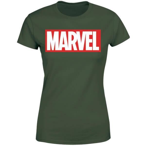 商品Marvel|Marvel Logo Women's T-Shirt - Green,价格¥166,第1张图片