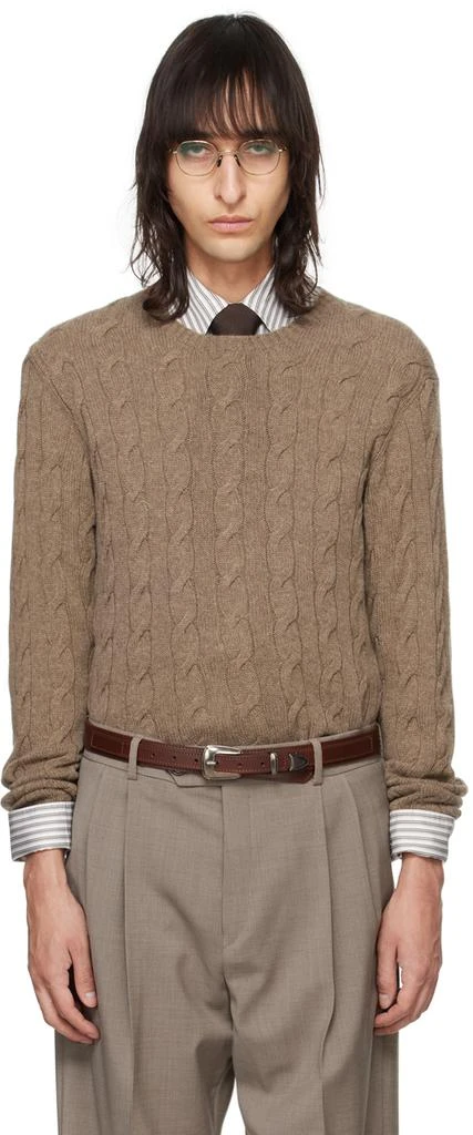 商品Ralph Lauren|Taupe 'The Iconic' Sweater,价格¥7332,第1张图片