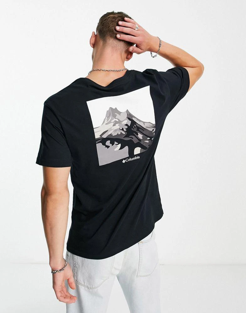 商品Columbia|Columbia Range back print t-shirt in black Exclusive at ASOS,价格¥241,第1张图片