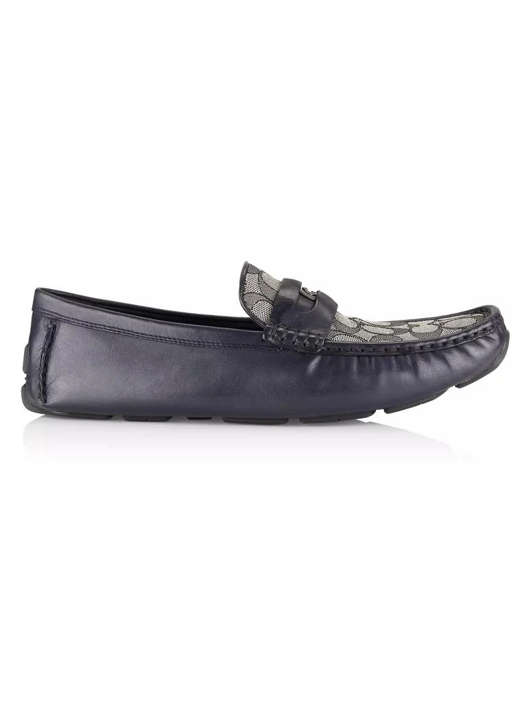 商品Coach|C Coin Leather Loafers,价格¥840,第1张图片