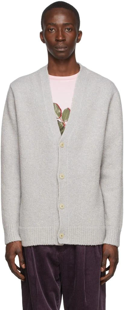 商品Acne Studios|Grey Wool Cardigan,价格¥2578,第1张图片
