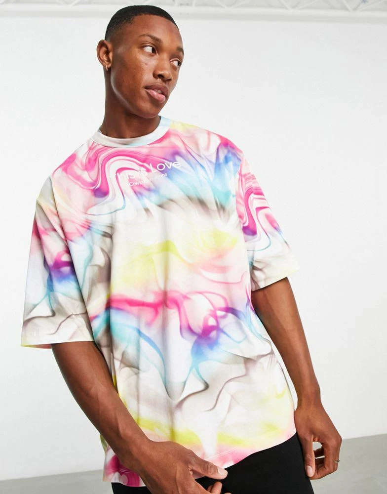 商品Calvin Klein|Calvin Klein Jeans pride capsule tie dye t-shirt,价格¥453,第1张图片