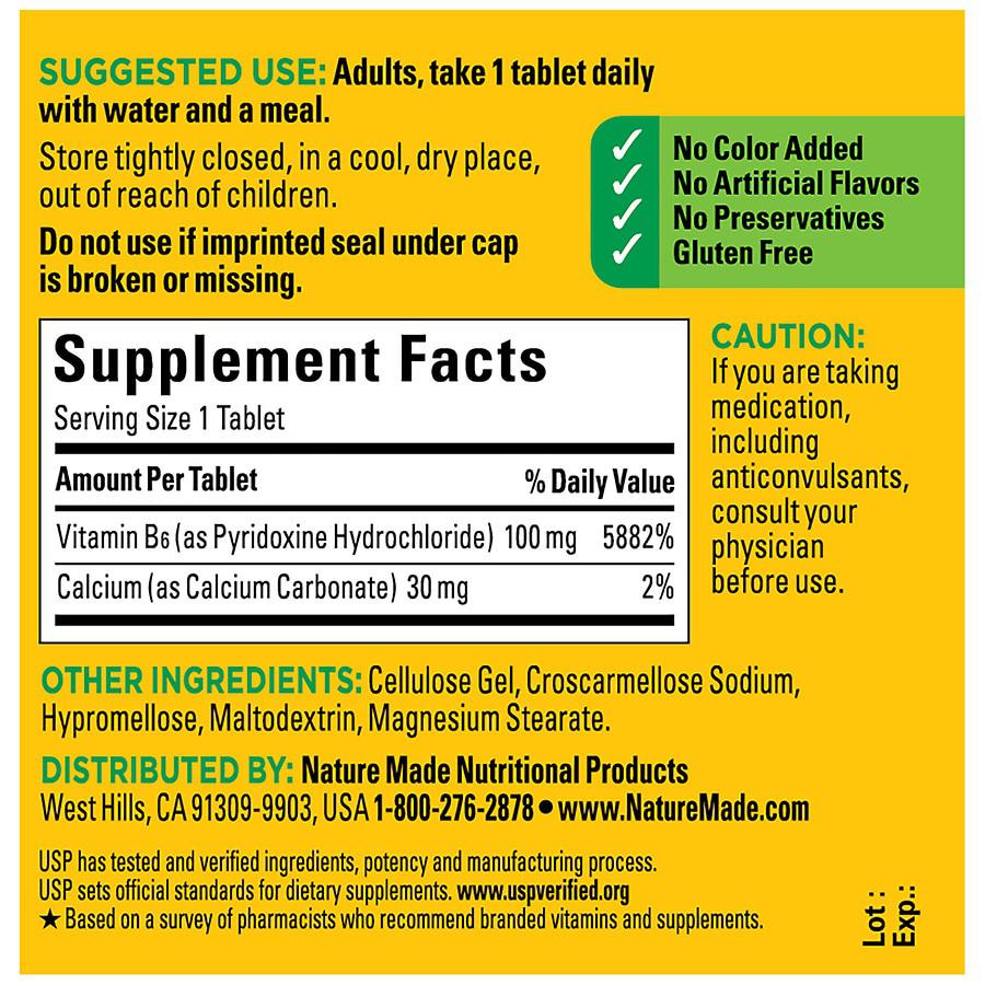 Vitamin B6 100 mg Tablets商品第3张图片规格展示