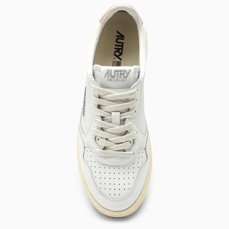 商品Autry|White/pink leather Medalist sneakers,价格¥1277,第3张图片详细描述