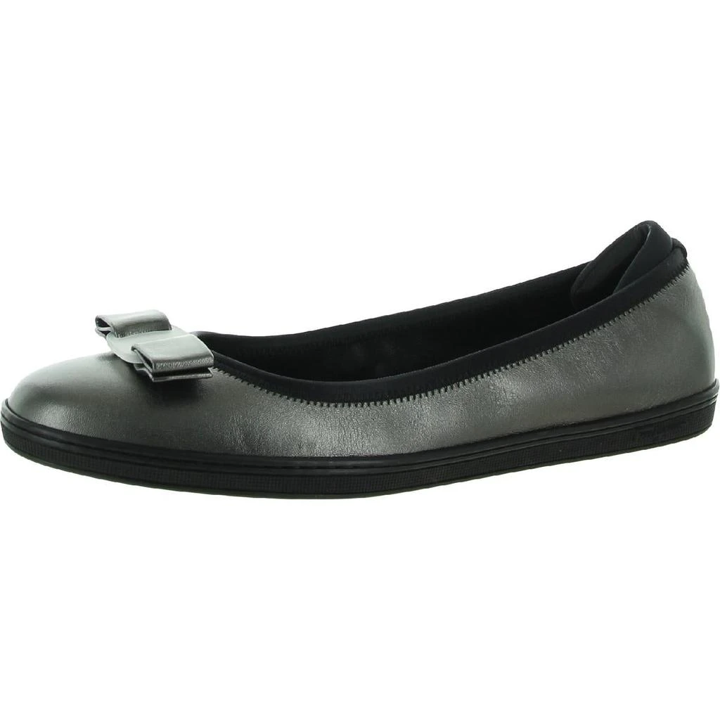 商品Salvatore Ferragamo|Salvatore Ferragamo Womens Savina Leather Slip-On Ballet Flats,价格¥1808,第3张图片详细描述