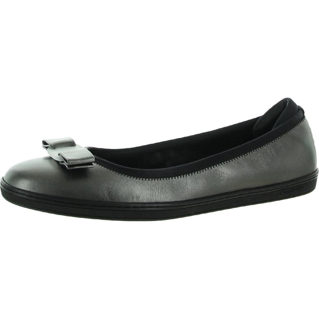 商品Salvatore Ferragamo|Salvatore Ferragamo Womens Savina Leather Slip-On Ballet Flats,价格¥2334,第5张图片详细描述