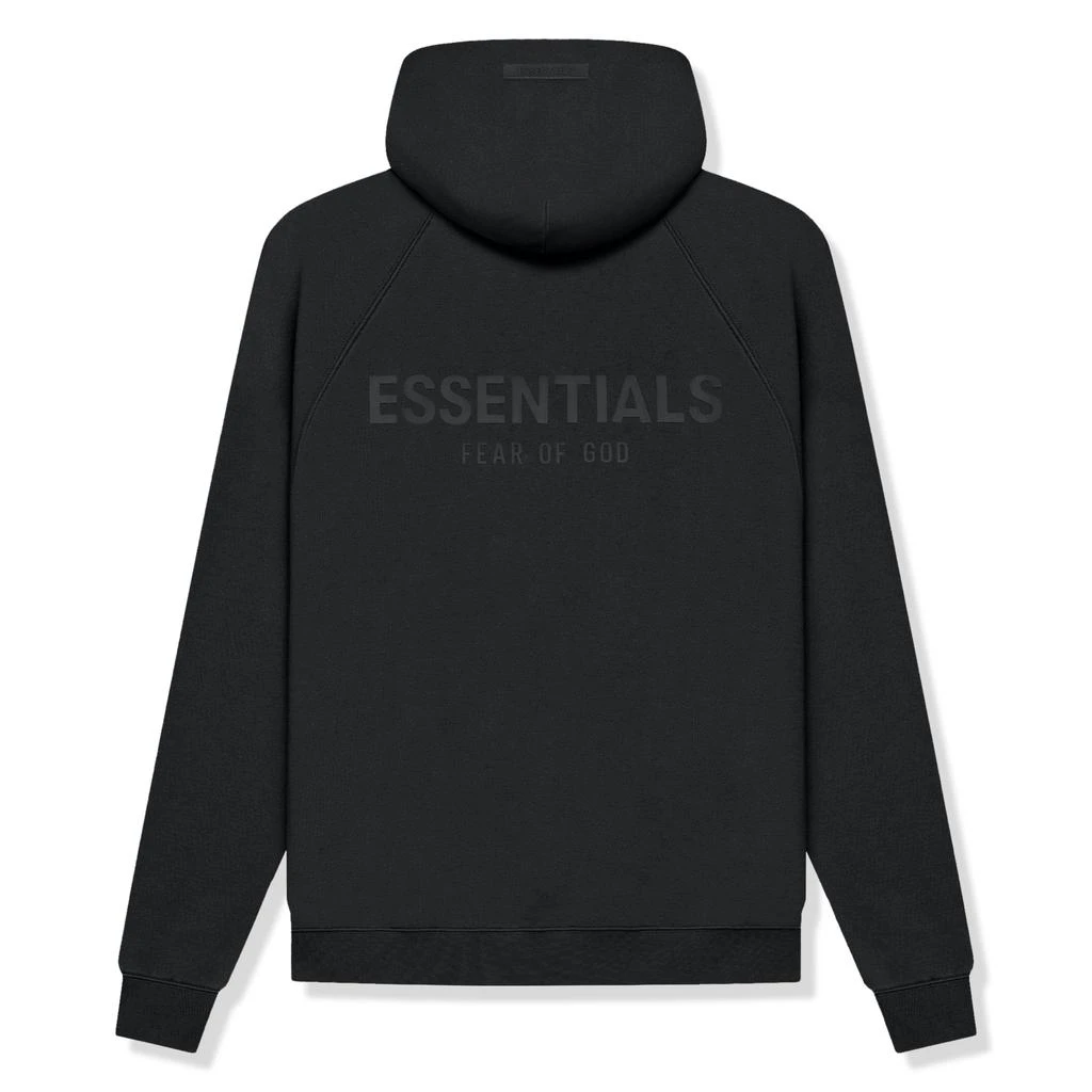 商品Essentials|男款 logo 黑色连帽卫衣,价格¥2068,第1张图片