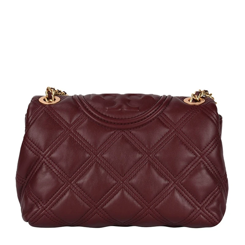 Tory Burch 汤丽柏琦 女士酒红色单肩斜挎包 58102-639 商品