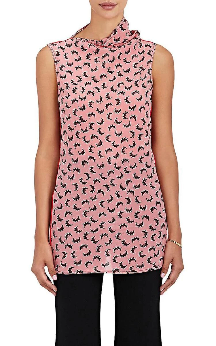 商品Marni|Feather-Print Silk Crepe Top,价格¥2391,第1张图片
