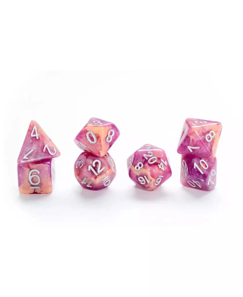 Aether Raspberry and Cream Dice Set, 8 Pieces 商品