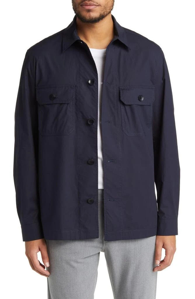 商品Hugo Boss|Carper Stretch Cotton Shirt Jacket,价格¥1177,第1张图片