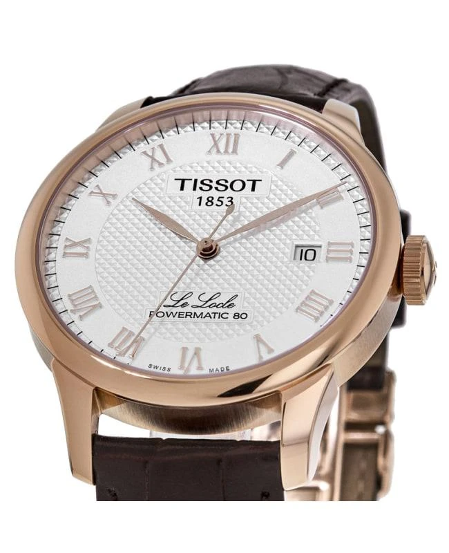 商品Tissot|Tissot Le Locle Powermatic 80 Silver Dial Brown Leather Strap Men's Watch T006.407.36.033.00,价格¥4449,第2张图片详细描述