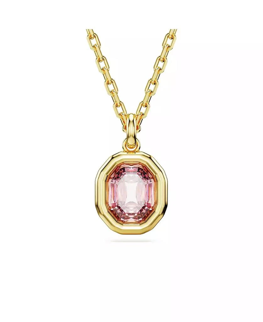 商品Swarovski|Octagon Cut, Pink, Gold-Tone Imber Pendant Necklace,价格¥1075,第1张图片