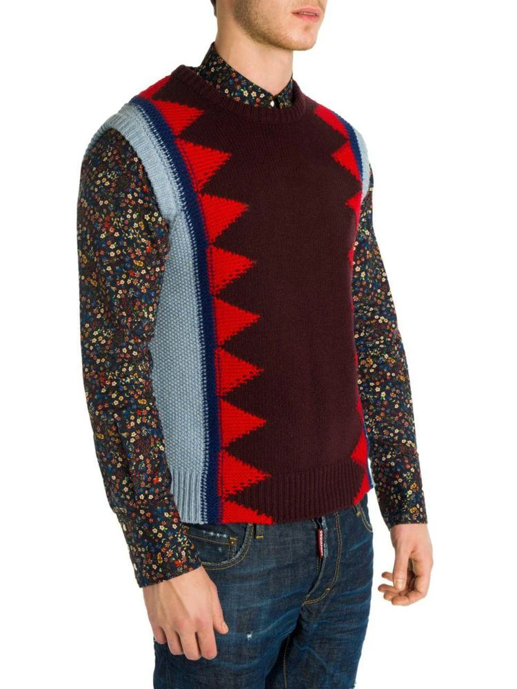 商品DSQUARED2|Geometric Patterned Wool Sweater,价格¥1497,第3张图片详细描述