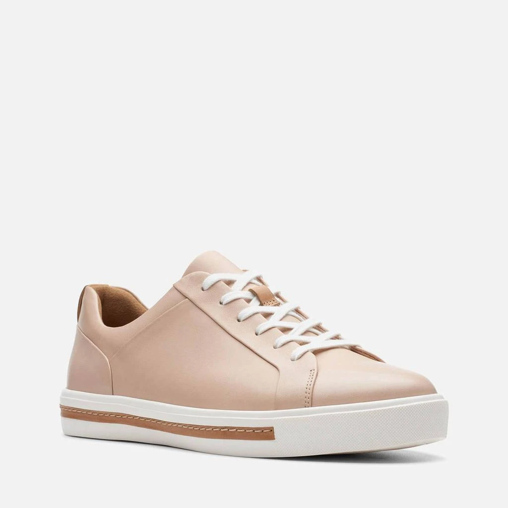 商品Clarks|Clarks Women's Un Maui Leather Cupsole Trainers - Blush Pink,价格¥291,第2张图片详细描述