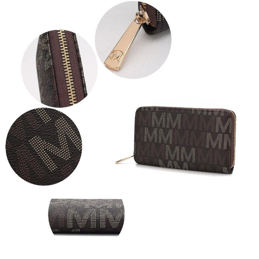 商品MKF Collection by Mia k.|Peyton Vegan Leather M Signature Women’s Wallet,价格¥397,第5张图片详细描述