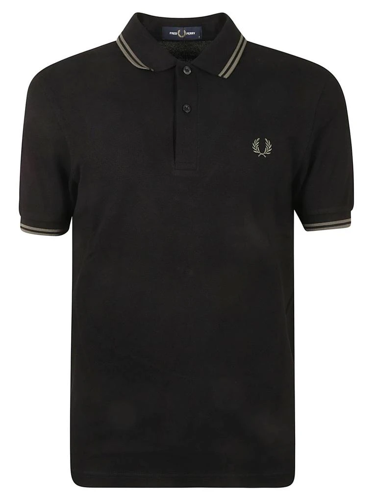 商品Fred Perry|Fred Perry Stripe Detailed Logo Embroidered Polo Shirt,价格¥522,第1张图片