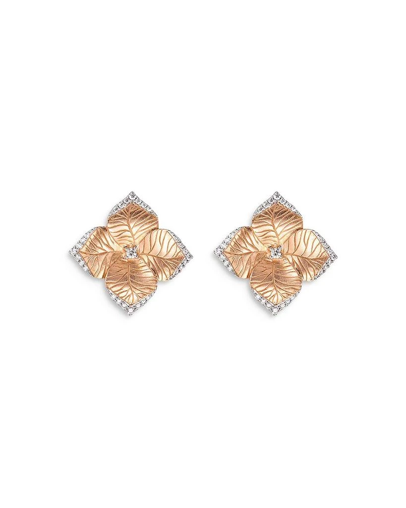 商品Piranesi|18K Rose Gold Oro Fiore Diamond Flower Large Stud Earrings,价格¥28739,第1张图片