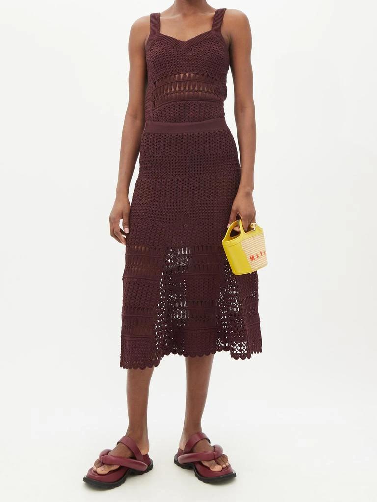 商品WALES BONNER|Djembe cotton-crochet skirt,价格¥2699,第2张图片详细描述